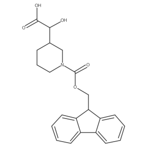 2-[1-(9H-Fluoren-9-ylmethoxycarbonyl)piperidin-3-yl]-2-hydroxyacetic acid结构式