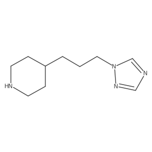 4-[3-(1H-1,2,4-triazol-1-yl)propyl]piperidine Structure