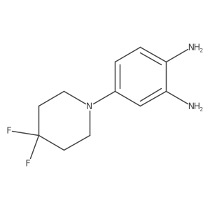 4-(4,4-Difluoropiperidin-1-yl)benzene-1,2-diamine结构式