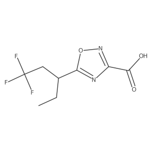 5-(1,1,1-Trifluoropentan-3-yl)-1,2,4-oxadiazole-3-carboxylic acid Structure