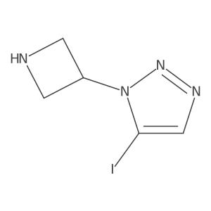 1-(azetidin-3-yl)-5-iodo-1H-1,2,3-triazole Structure