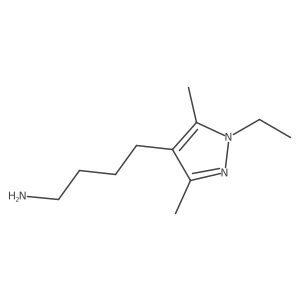 4-(1-ethyl-3,5-dimethyl-1H-pyrazol-4-yl)butan-1-amine Structure