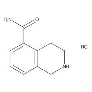 1,2,3,4-Tetrahydroisoquinoline-5-carboxamide hydrochloride Structure