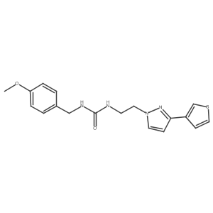 1-(4-methoxybenzyl)-3-(2-(3-(thiophen-3-yl)-1H-pyrazol-1-yl)ethyl)urea Structure