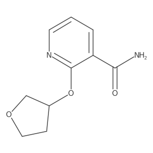 2-((Tetrahydrofuran-3-yl)oxy)nicotinamide结构式