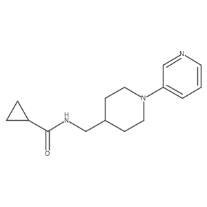 N-((1-(pyridin-3-yl)piperidin-4-yl)methyl)cyclopropanecarboxamide结构式