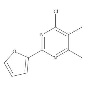4-Chloro-2-(furan-2-yl)-5,6-dimethylpyrimidine Structure