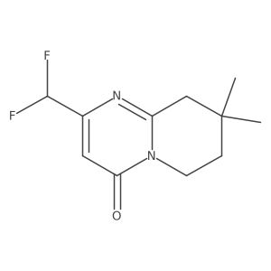 2-(Difluoromethyl)-8,8-dimethyl-4H,6H,7H,8H,9H-pyrido[1,2-a]pyrimidin-4-one Structure