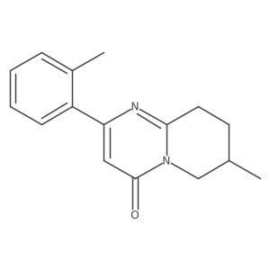 7-Methyl-2-(2-methylphenyl)-4H,6H,7H,8H,9H-pyrido[1,2-a]pyrimidin-4-one结构式