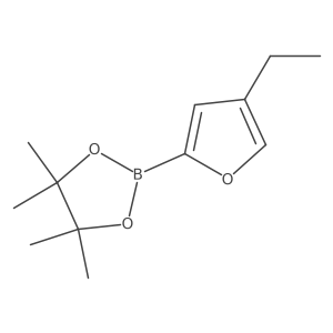 4-Ethylfuran-2-boronic acid pinacol ester结构式