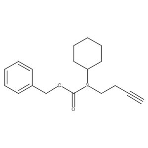 benzyl N-(but-3-yn-1-yl)-N-cyclohexylcarbamate Structure