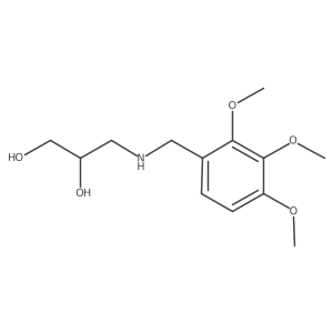 (2R)-3-{[(2,3,4-trimethoxyphenyl)methyl]amino}propane-1,2-diol Structure