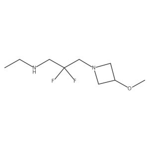 [2,2-Difluoro-3-(3-methoxyazetidin-1-yl)propyl](ethyl)amine结构式
