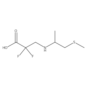2,2-Difluoro-3-{[1-(methylsulfanyl)propan-2-yl]amino}propanoic acid Structure