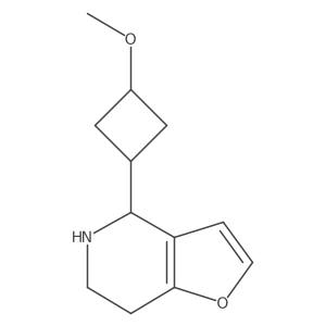 4-(3-methoxycyclobutyl)-4H,5H,6H,7H-furo[3,2-c]pyridine Structure