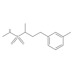 N-methyl-4-(3-methylphenyl)butane-2-sulfonamide结构式