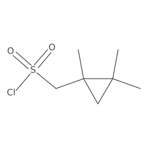 (1,2,2-Trimethylcyclopropyl)methanesulfonyl chloride结构式