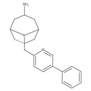 9-[(5-Phenylpyridin-2-yl)methyl]-9-azabicyclo[3.3.1]nonan-3-amine结构式