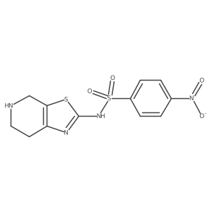 4-nitro-N-{4H,5H,6H,7H-[1,3]thiazolo[5,4-c]pyridin-2-yl}benzene-1-sulfonamide结构式