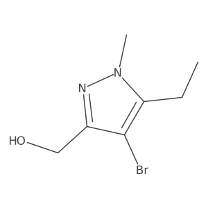 4-Bromo-5-ethyl-1-methyl-1H-pyrazole-3-methanol Structure