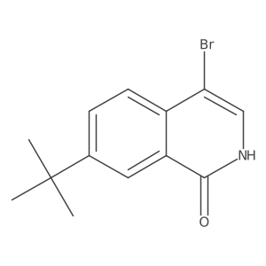 4-Bromo-7-tert-butyl-1,2-dihydroisoquinolin-1-one结构式