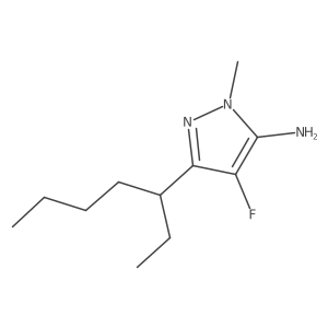 4-fluoro-3-(heptan-3-yl)-1-methyl-1H-pyrazol-5-amine Structure