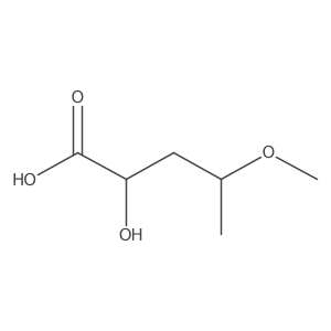 2-Hydroxy-4-methoxypentanoic acid Structure