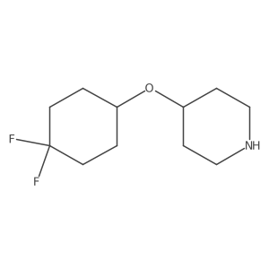 4-[(4,4-Difluorocyclohexyl)oxy]piperidine Structure