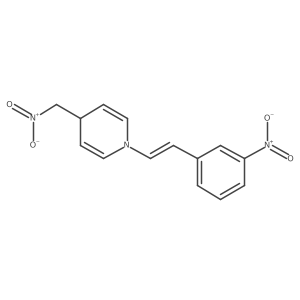 Pyridine, 1,4-dihydro-4-(nitromethyl)-1-(m-nitrostyryl)-, (E)-结构式