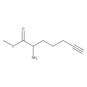 methyl (2S)-2-aminohept-6-ynoate结构式