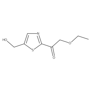 2-Ethoxy-1-[5-(hydroxymethyl)-1,3-thiazol-2-yl]ethan-1-one结构式