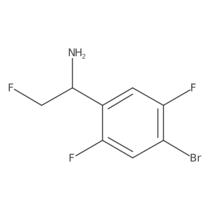 1-(4-Bromo-2,5-difluorophenyl)-2-fluoroethan-1-amine Structure