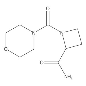 1-(Morpholine-4-carbonyl)azetidine-2-carboxamide Structure