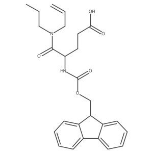 4-({[(9H-fluoren-9-yl)methoxy]carbonyl}amino)-4-[(prop-2-en-1-yl)(propyl)carbamoyl]butanoic acid结构式