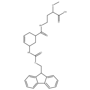 4-{[5-({[(9H-fluoren-9-yl)methoxy]carbonyl}amino)cyclohex-3-en-1-yl]formamido}-2-methoxybutanoic acid结构式