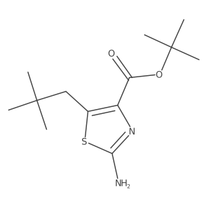 Tert-butyl 2-amino-5-(2,2-dimethylpropyl)-1,3-thiazole-4-carboxylate Structure