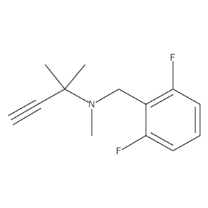 [(2,6-Difluorophenyl)methyl](methyl)(2-methylbut-3-yn-2-yl)amine Structure