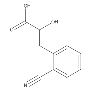 3-(2-Cyanophenyl)-2-hydroxypropanoic acid Structure