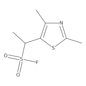 1-(Dimethyl-1,3-thiazol-5-yl)ethane-1-sulfonyl fluoride Structure