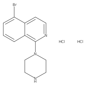 5-Bromo-1-(piperazin-1-yl)isoquinoline dihydrochloride Structure