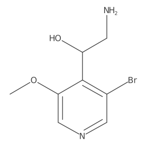 (1S)-2-amino-1-(3-bromo-5-methoxypyridin-4-yl)ethan-1-ol Structure