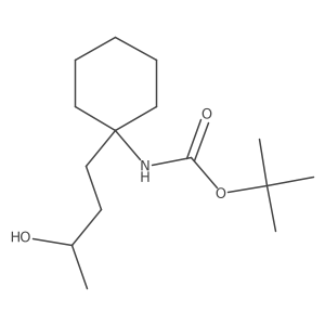 tert-butyl N-{1-[(3S)-3-hydroxybutyl]cyclohexyl}carbamate Structure