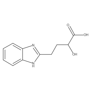 4-(1H-1,3-benzodiazol-2-yl)-2-hydroxybutanoic acid结构式