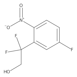 2,2-Difluoro-2-(5-fluoro-2-nitrophenyl)ethan-1-ol结构式