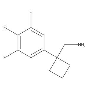 [1-(3,4,5-Trifluorophenyl)cyclobutyl]methanamine Structure