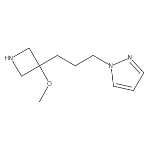 1-[3-(3-methoxyazetidin-3-yl)propyl]-1H-pyrazole Structure