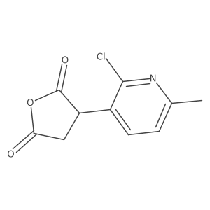 3-(2-Chloro-6-methylpyridin-3-yl)oxolane-2,5-dione结构式