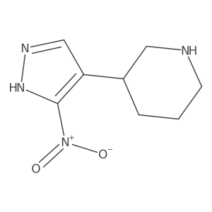 3-(3-Nitro-1h-pyrazol-4-yl)piperidine Structure