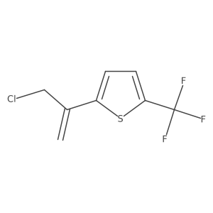 2-(3-Chloroprop-1-en-2-yl)-5-(trifluoromethyl)thiophene结构式