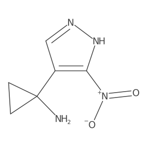 1-(3-nitro-1H-pyrazol-4-yl)cyclopropan-1-amine Structure